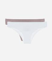 Kit 02 Calcinhas Biquíni Seamless Básicas Delrio - 1