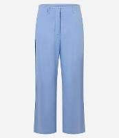 Calça Wide Leg Cintura Alta em Viscolinho com Listra Lateral - 1