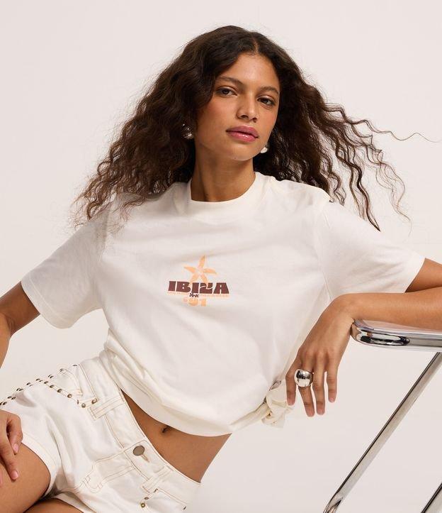 Camiseta T-shirt em Algodão com Estampa Ibiza - 1