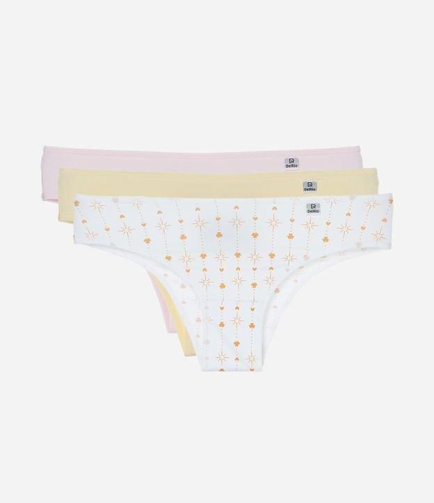 Kit 03 Calcinhas Biquíni em Microfibra DelRio - 1