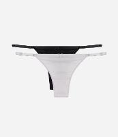 Kit 02 Calcinhas String Fio Duplo em Algodão - 1