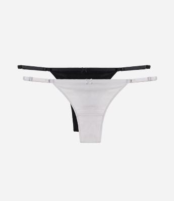 Kit 02 Calcinhas String Fio Duplo em Algodão