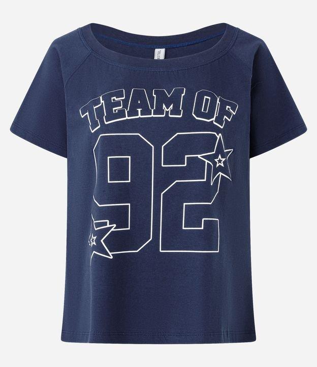 Blusa em algodão com Estampa lettering Números - 1