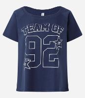 Blusa em algodão com Estampa lettering Números - 1