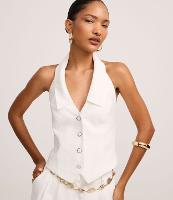 Colete Slim Alfaiatado de Frente Única em Viscose - 2