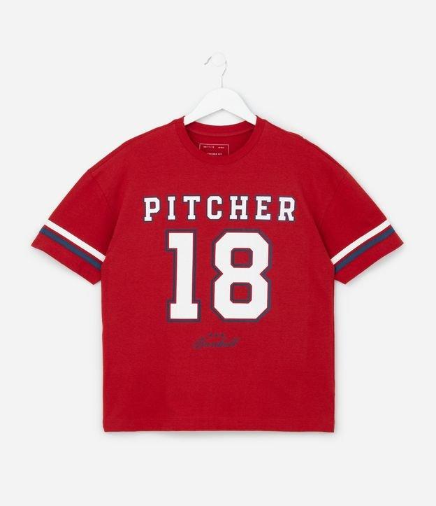 Camiseta Infantil Regular com Estampa de Baseball - Tam 5 a 14 Anos - 1