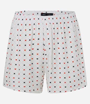 Cueca Samba Canção em Viscose com Estampa Chalis Naipes