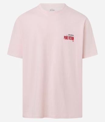 Camiseta Relaxed em Algodão com Estampa Lettering