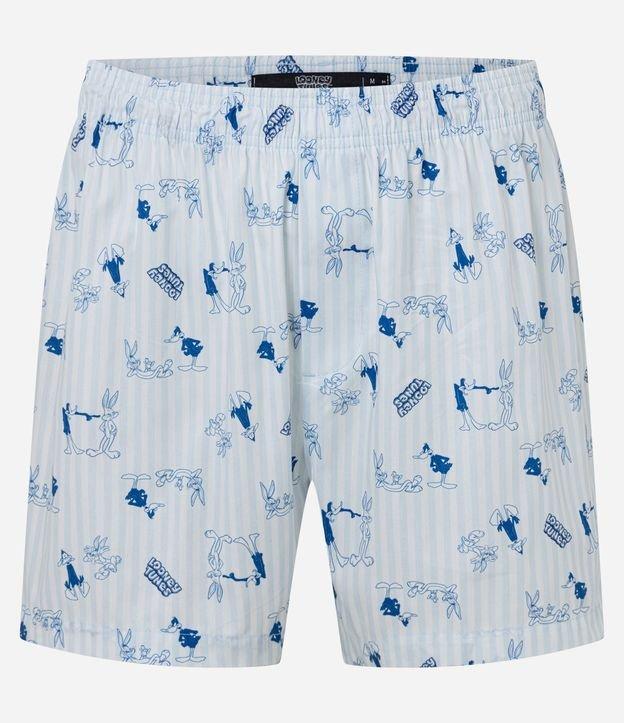 Cueca Samba Canção em Tricoline com Estampa Pernalonga & Patolino - 1