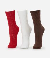 Kit 03 Meias Cano Médio Esportivo em Algodão Canelado - 1