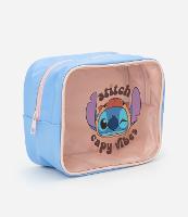 Necessaire em Poliamida Modelo Retangular Grande com Estampa Stitch Capivara - 1