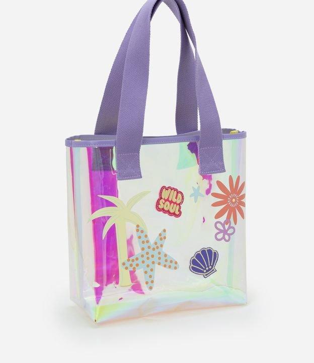 Bolsa Infantil com Ícones de Verão Holográfica - Tam U - 1
