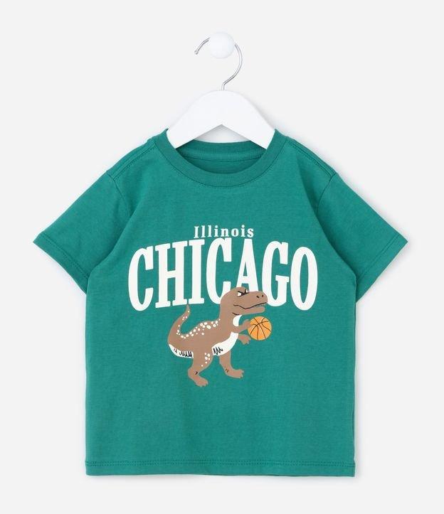 Camiseta Infantil com Estampa de Dinossauro Chicago - Tam 1 a 6 Anos - 1