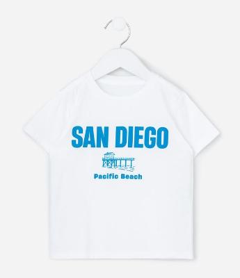 Camiseta Infantil com Estampa San Diego - Tam 1 a 6 Anos
