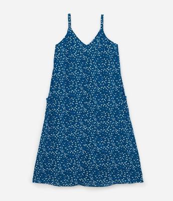 Vestido Longo com Estampa de Sementes Curve & Plus