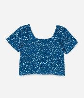 Blusa em Viscose com Estampa de Sementes Curve & Plus Size - 1