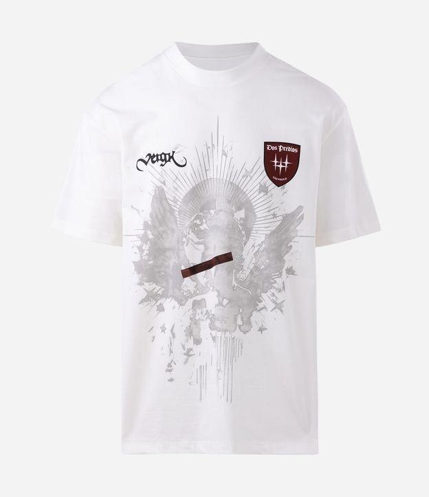 Camiseta Relaxed em Malhão com Estampa Veigh Anjo Faça a Coisa Certa - 1