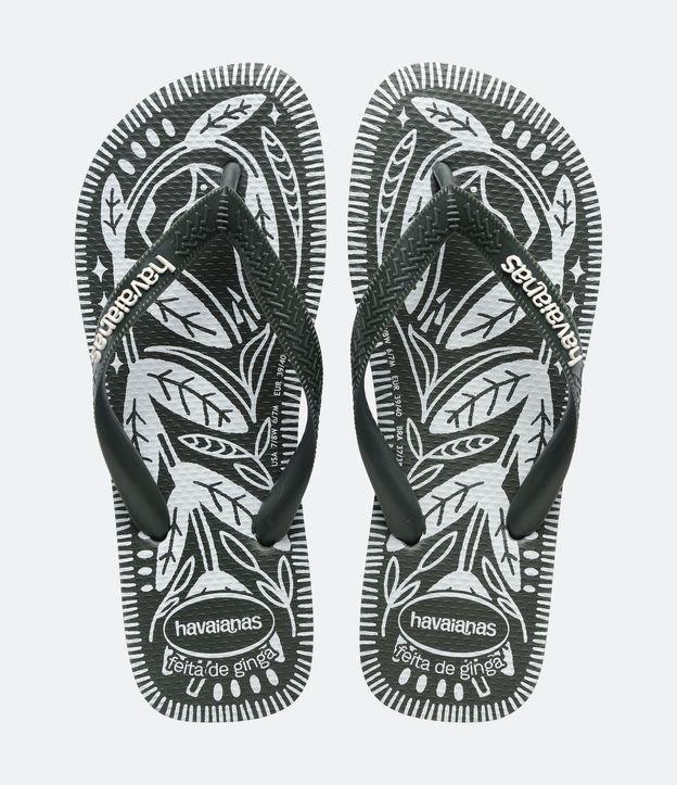 Chinelo de Dedo com Estampa de Folhagem Havainas - 1