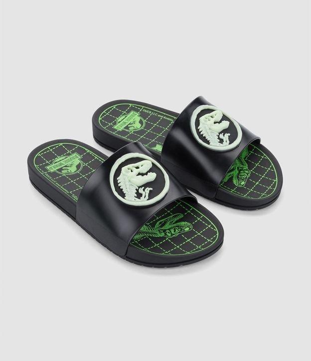 Chinelo Slide Infantil com Estampa e Patch do Jurassic Park - Tam 23/24 ao 35 - 1