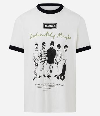 Camiseta Regula em Algodão com Estampa Banda Oasis