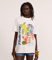 Camiseta em Algodão com Estampa Trancoso - 1