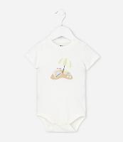 Body Infantil com Estampa de Praia Interativa  - Tam 0 a 18 Meses - 1