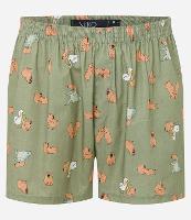 Cueca Samba Canção em Tricoline com Estampa de Capivara - 1