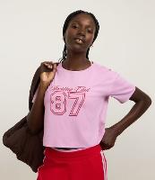 Camiseta Crpped Oversized Esportiva com Tecnologia Dry e Estampa 87 - 1