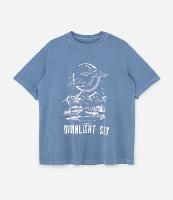 Camiseta Alongada em Algodão com Estampa Moonlight Sky Curve & Plus Size - 1