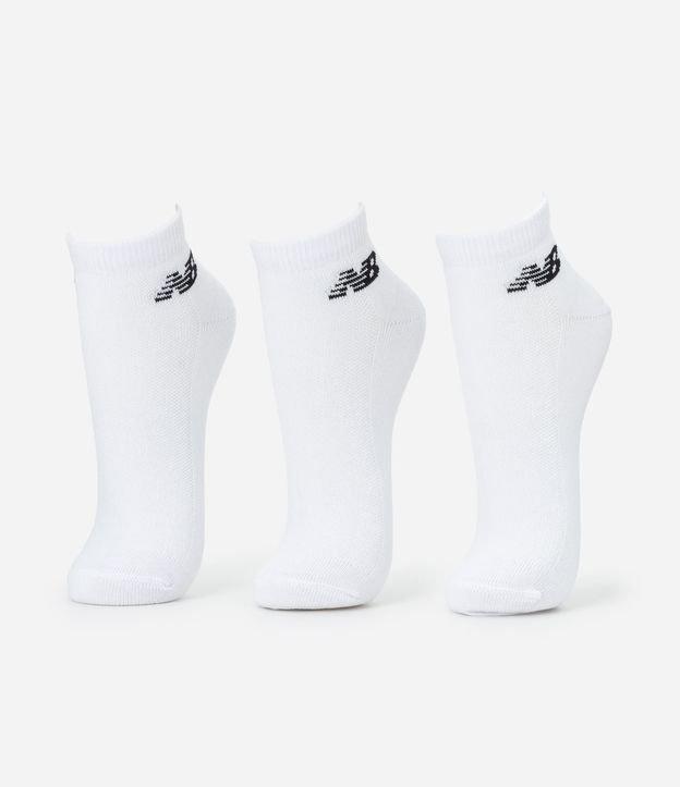 Kit 03 Meia Cano Baixo Esportiva em Algodão New Balance - 1
