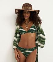 Calcinha Biquíni com Efeito Empina Bumbum e Estampa Palmeira Real Buriti - 1