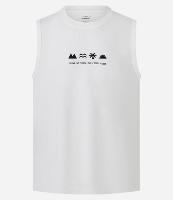 Regata Comfort em Algodão Texturizado com Estampa Lettering - 1