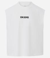 Regata Boxy em Meia Malha com Estampa Lettering New Wave - 1