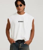 Regata Boxy em Meia Malha com Estampa Lettering New Wave - 2