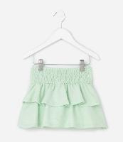 Saia Infantil em Anarruga com Babados e Texturizada - Tam 1 a 6 Anos - 1