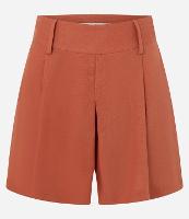 Short Viscolinho Liso com pregas e passante Parede BSM_FW26_BER_0062 - 1
