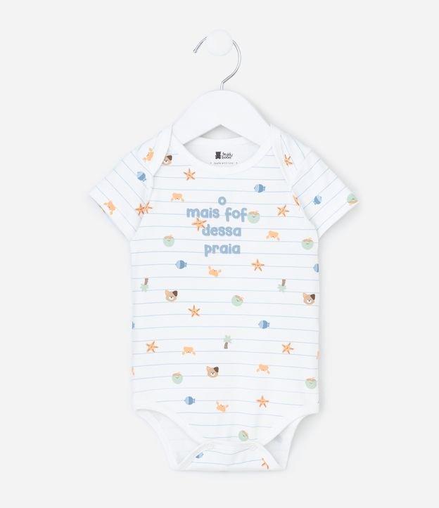 Body Infantil com Lettering Mais Fofo Dessa Praia - Tam 0 a 18 Meses - 1