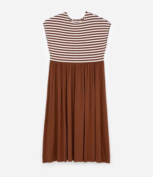 Vestido Midi em Viscolycra Listrado Lisa Curve & Plus Size - 2