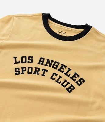 Camiseta Baby Tee com Estampa em Lettering Los Angeles