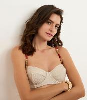 Biquíni Top Meia Taça em Microfibra com Aviamentos nas Alças - 1