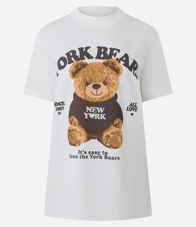 Camiseta em Algodão com Estampa Urso York Bears - 1