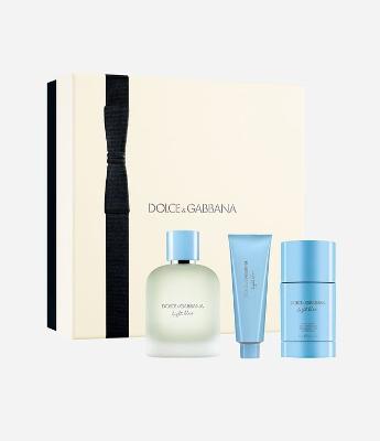 Kit Dolce Gabbana Light Blue Pour Homme EDT 100ml + Shower Gel 50ml + Deo Stick 75g