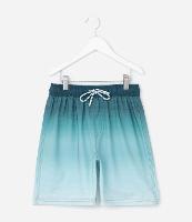 Bermuda Infantil de Banho em Microfibra com Estampa Degradê - Tam 5 a 14 Anos - 1