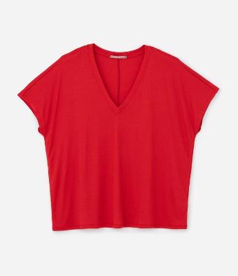 Blusa em Ribana sem Cava com Gola Curve & Plus Size