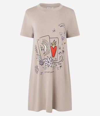 Camisola em Viscolycra com Estampa Mística