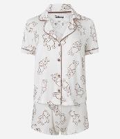 Pijama Short Doll Americano em Viscose com Estampa Ursinho Pooh - 1
