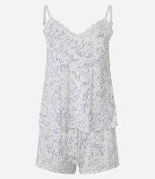 Pijama Short Doll em Microfibra com Estampa de Frutas - 1