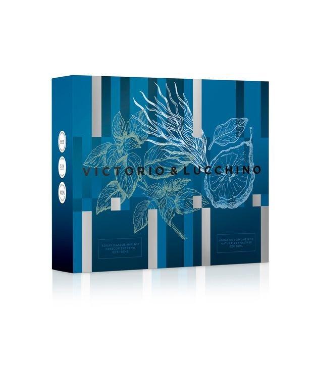 Kit V L Aguas Masculinas V L N 2 Frescor Extremo Eau de Toilette 150 ml + V L Aguas De Parfum N 13 Naturaleza Salvaje Eau de Parfum 30 ml - 1