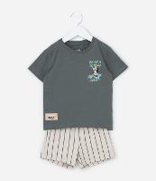 Conjunto Infantil Bluey Com Camiseta E Bermuda Listrada - Tam 2 A 6 Anos - 1