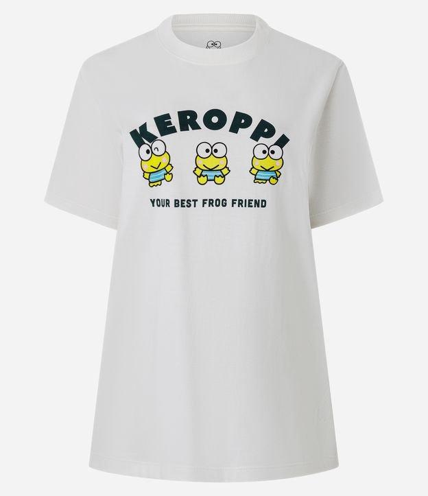 Camiseta em Algodão com Estampa Personagem Keroppi de Hello Kitty - 1